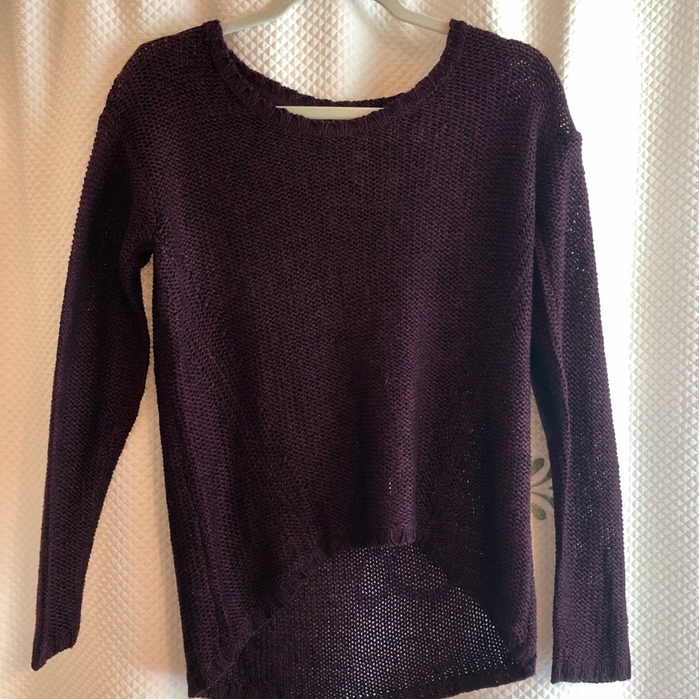 Plum colored sweater